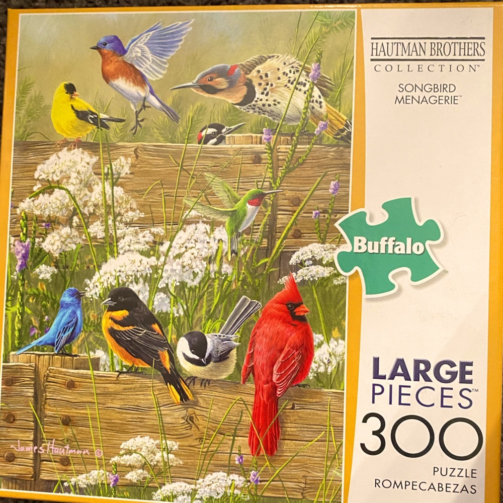 “Songbird Menagerie” 300 piece puzzle